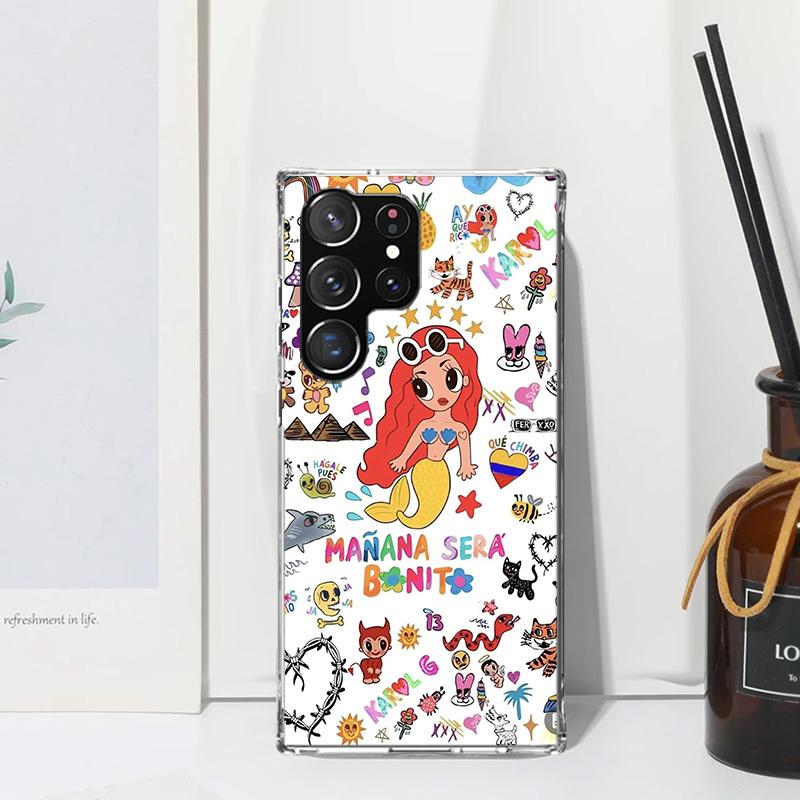 Karolg M-Manana Sera B-Bonito Phone Case For Samsung Galaxy S26 S25 Edge S24 FE S23 S22 Ultra S21 Plus S20 + Art Fundas Back Cov