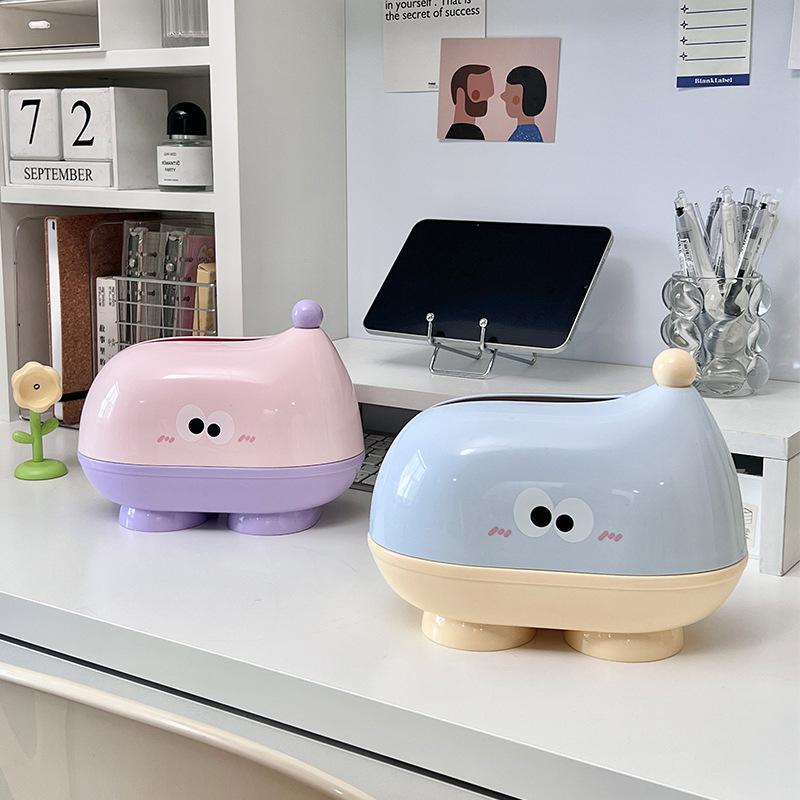 Big Eyes Series Kawaii Tissue Box for Living Room Decoration Creative Tissue Box Tissue Holder Bath Room Decor