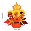 Arrangement Artificial Fall Home Decor Thanksgiving Party Maple Leaf Pumpkin Autumn Harvest Halloween Decorations