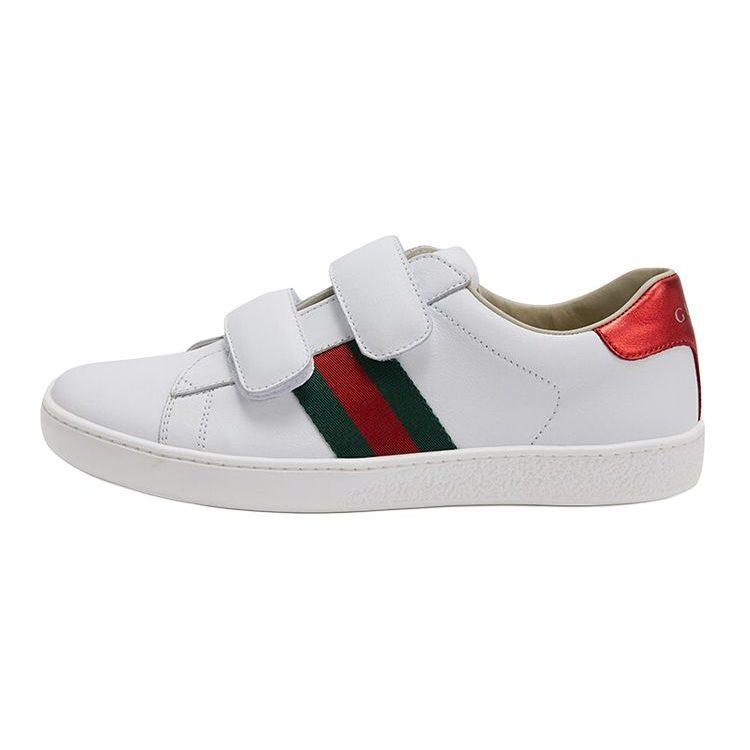 Gucci Kids Ace Touch-strap Sneakers 455496 CPWP0 9085
