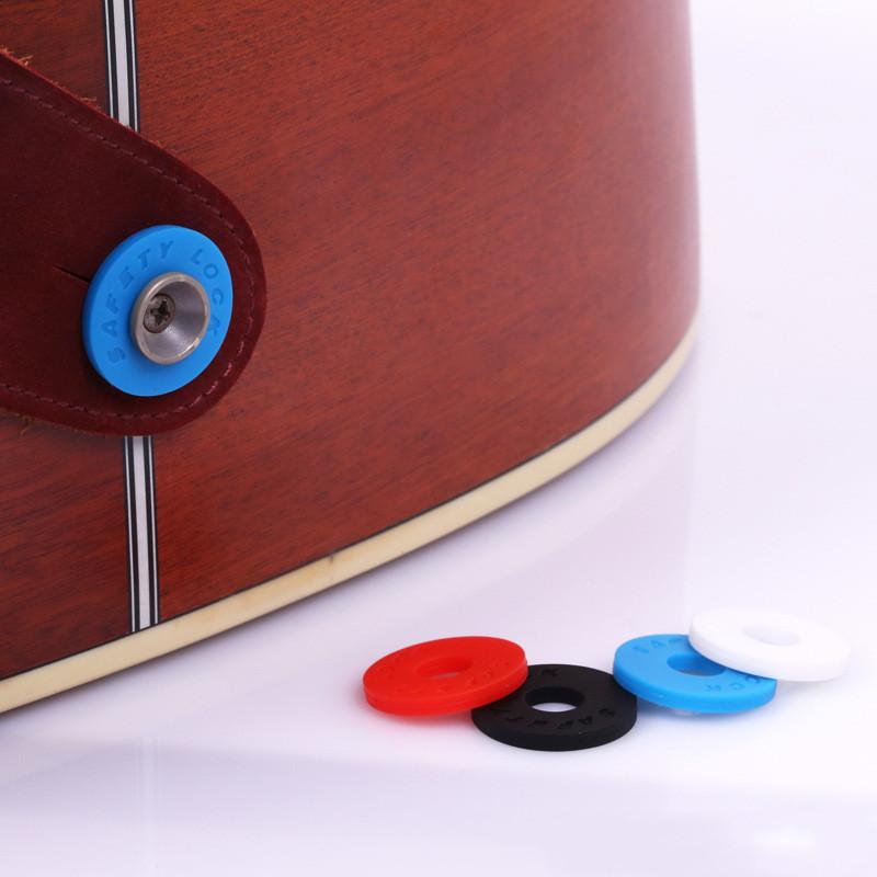 Guitar Strap Lock Rubber Bass Guitar Parts Wooden Electric Guitar Accessories Strap Locks Blocks