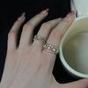 French Medieval Fashion Open Ring Light Luxury High Sense Personality Hollow Ring Index Finger Ring Women