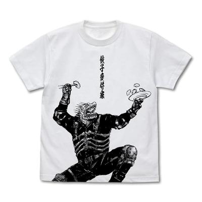 Cospa Dorohedoro Original Version Caiman Who Loves Gyoza All Print WHITE XL Size T-Shirt