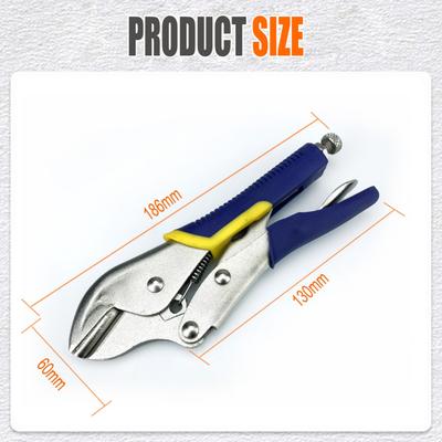 For Tight Spaces Locking Pliers Straight Jaw Pliers Lever Tensile Spring Powerful Clamping Portable Lightweight
