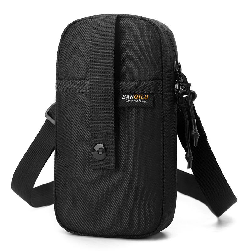 Outdoor Sports Mobile Phone Key Small Bag Men's New Multi-pocket Single Shoulder Crossbody Convenient Mini Vertical Small Backpack
