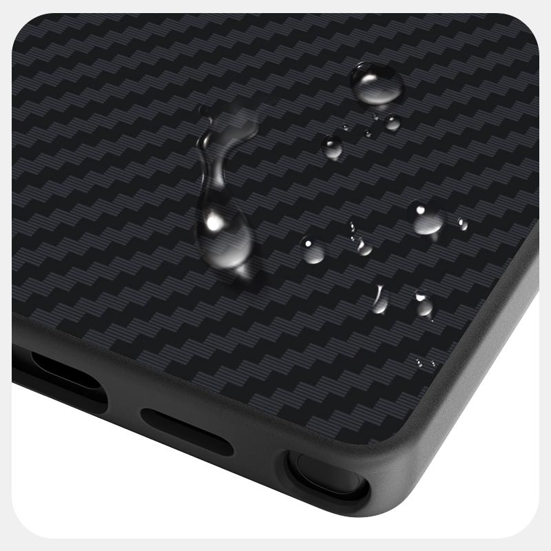 Fashion 2C Carbon Fiber Texture For Samsung Galaxy S25 FE S25FE Magsafe Case Camera Circle Mobile Phone Cover