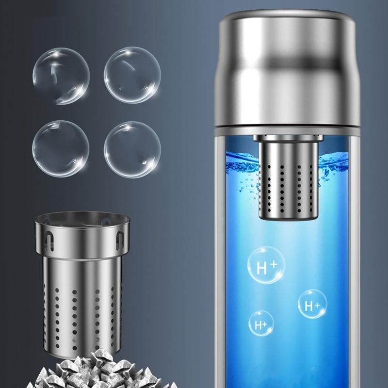 450ML Titanium Liner Vacuum Insulated Coffee Thermos Bottle With Hydrogen-rich Tea Infuser Thermos For Tea Thermal Travel Cup