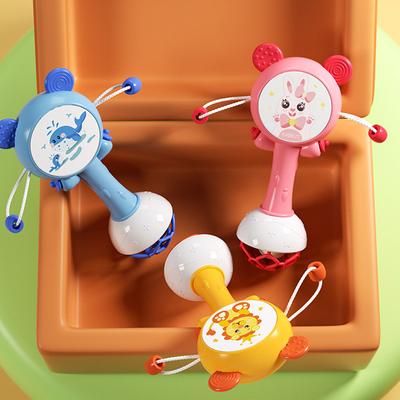 Sonajeros para bebés Mordedor Campanas de mano Móvil Infantil Deja de llorar Lágrimas Sonajeros Juguete educativo temprano para regalos de recién nacidos 0-18M