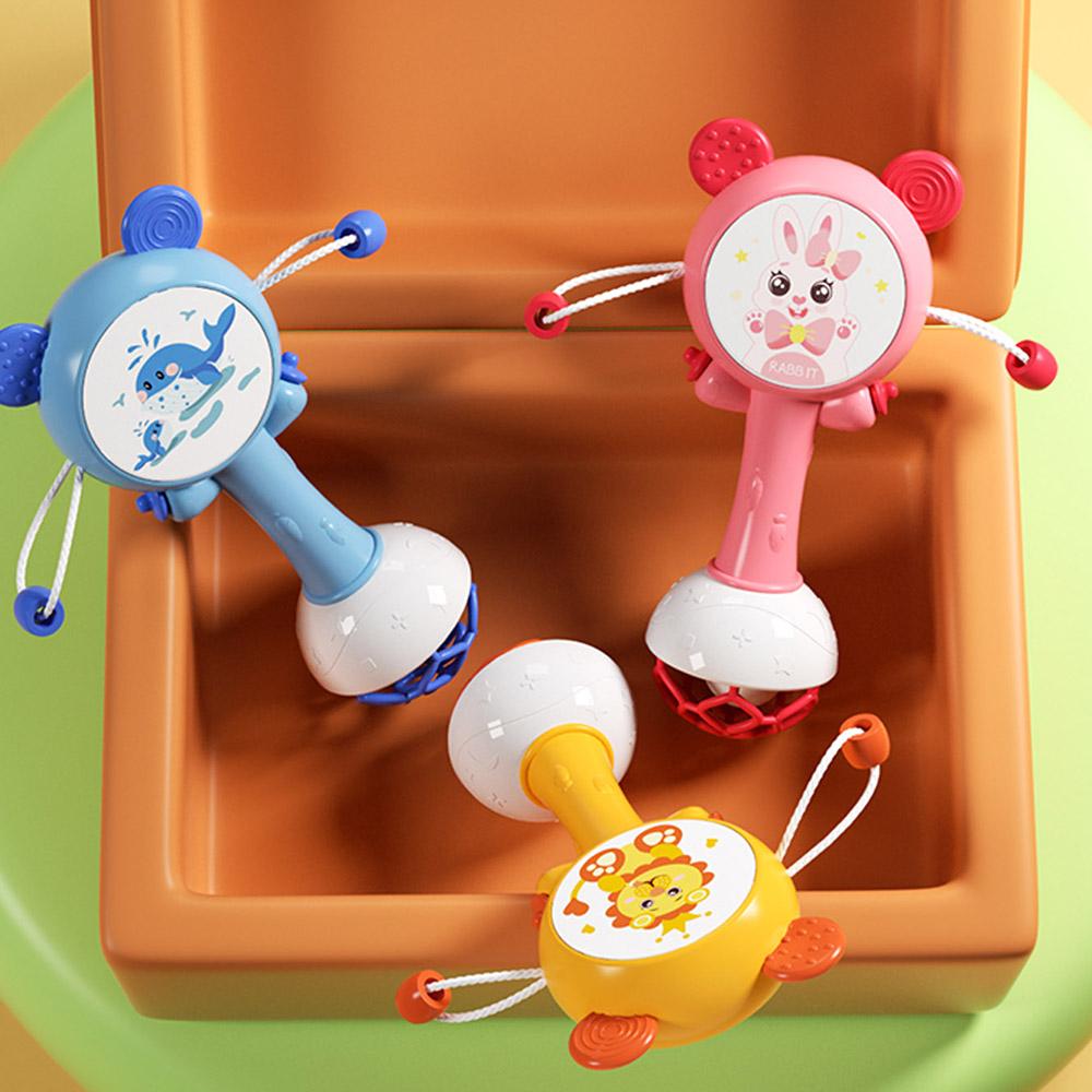 Sonajeros para bebés Mordedor Campanas de mano Móvil Infantil Deja de llorar Lágrimas Sonajeros Juguete educativo temprano para regalos de recién nacidos 0-18M