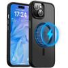 Etui Do Iphone 15 Plus Magsafe Matt Case Cover Matowe Obudowa Alogy Ring Pancerne Na Telefon Czarne
