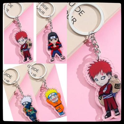 Naruto Anime Merchandise Acryl Schlüsselanhänger Spielzeug Cartoon Schultaschen Niedlich und Exquisit Kleines Geschenk Leicht zu Tragen Tragbar Mini
