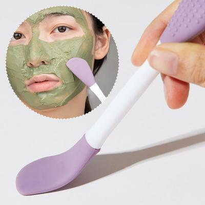 Cepillo de mascarilla Facial de silicona de doble cabezal, cepillos de limpieza para masaje Facial, raspador de película de barro para manualidades, herramienta de cuidado Facial