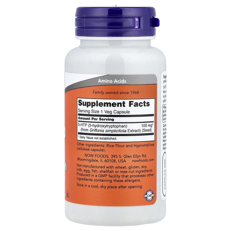 5-HTP, 100 Mg, 60 Veg Capsules