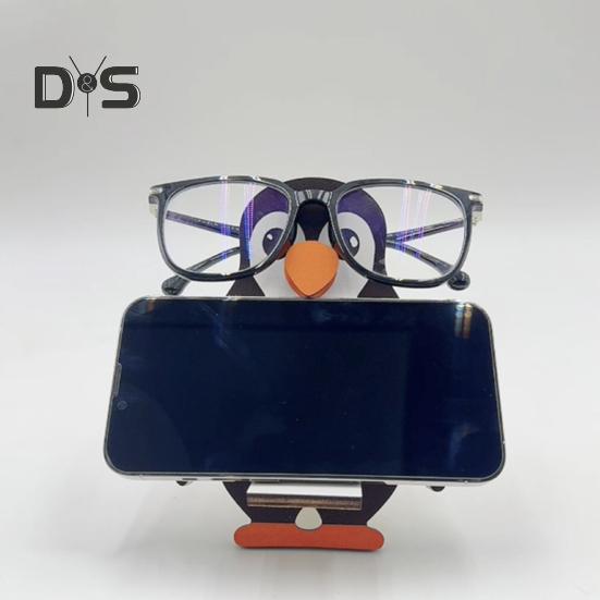 Wooden Glasses Holder Animal Shaped Eyeglass Stand Tabletop