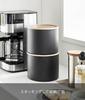 Yamazaki Jitsugyo Basket Type Coffee Paper Filter Case L Brown W17 X D17 X RIN Wave Filter Case Coffee Filter Case 4568 Approx. H13.5cm
