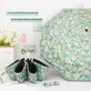 Fully Automatic Artistic Floral Umbrella, Women's Anti-UV Sun Protection, Folding Design