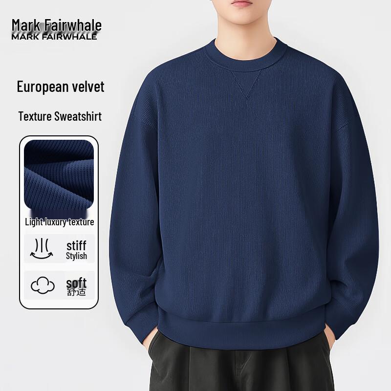 MARK FAIRWHALE Men s Retro Love Heart Print Sweatshirt M