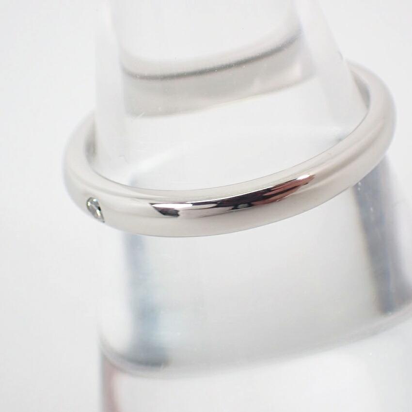 [Gebraucht] TIFFANY PT950 Stapelring Diamantring / Größe 15 / j50-12