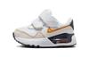 Air Max SYSTM Abrasion Resistant Low Top Toddler Shoes White Orange Infant And Toddler DQ0286-109
