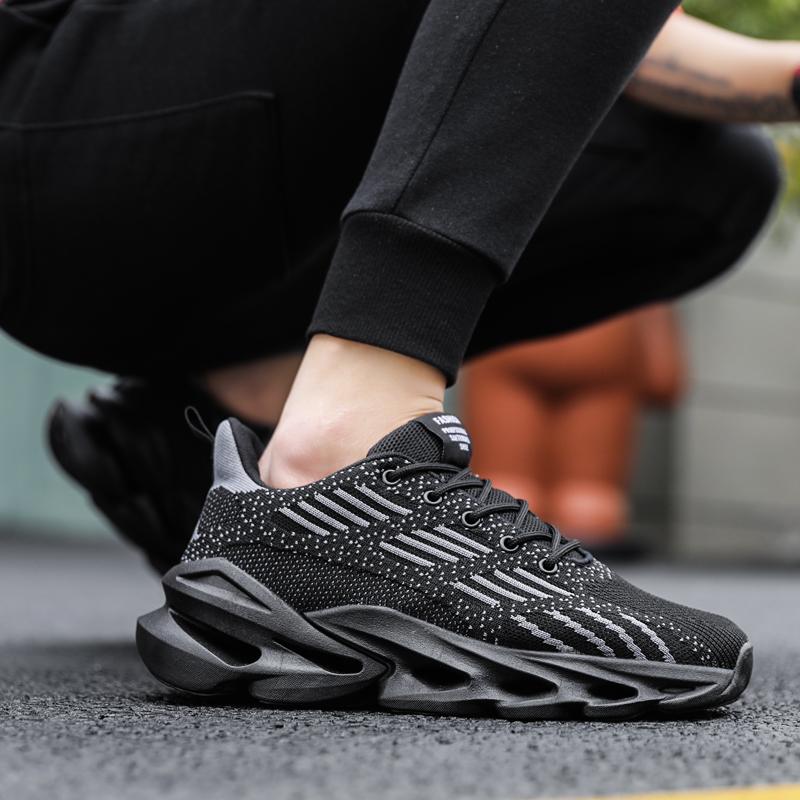Men Platform Sneakers Ultra Light Running Shoes Fashion Casual Shoes Breathable Walking Shoes Non-Slip Fitness Training Shoes