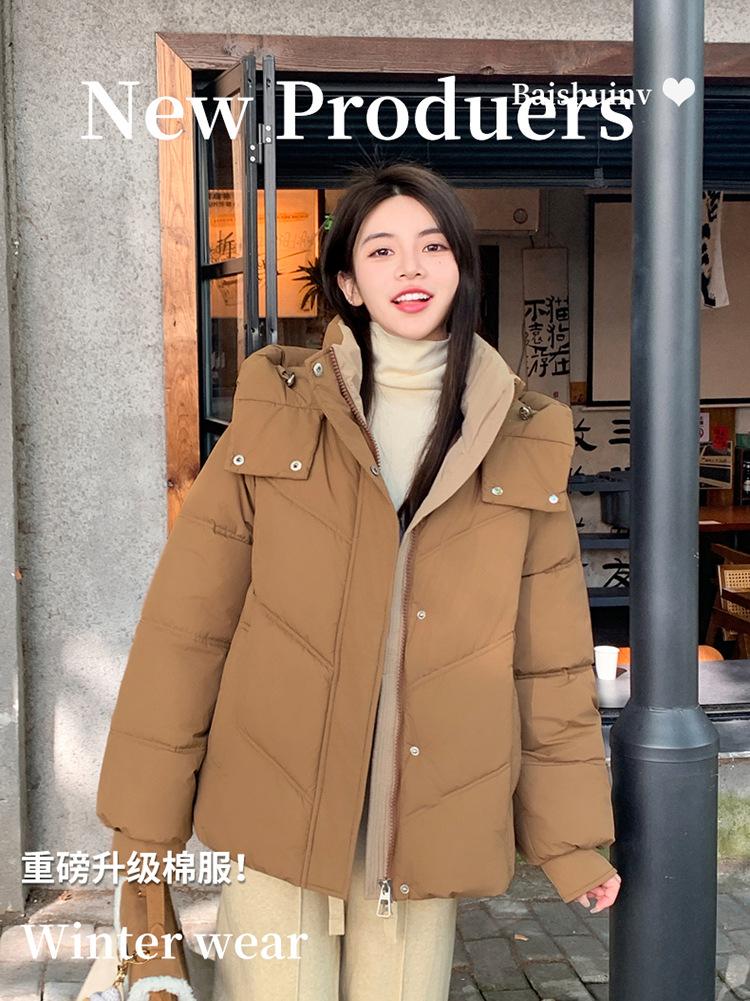 Winter new women's cotton-padded clothes, student cotton-padded clothes, bread cotton-padded jackets, explosive jackets, padded and thickened sma