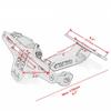 Motorcycle CNC License Plate Holder Bracket LED Rear Light Fender Eliminator Kit