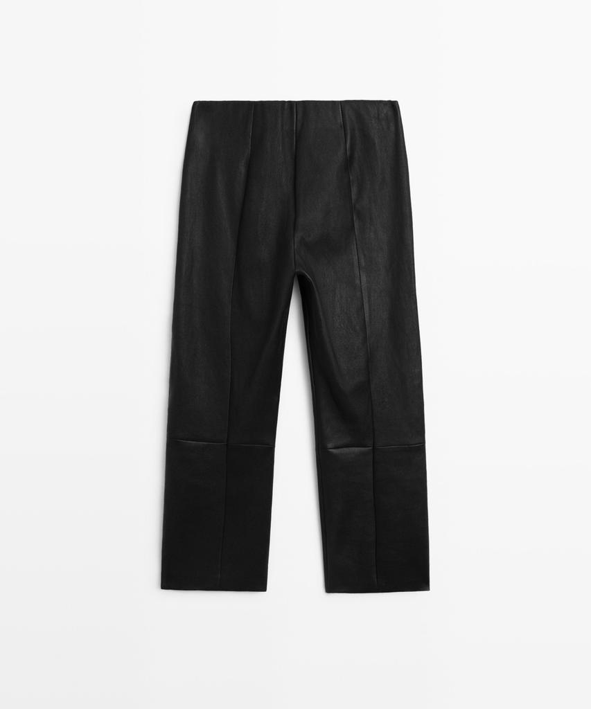 Masimodutti Lambskin Capri Pants