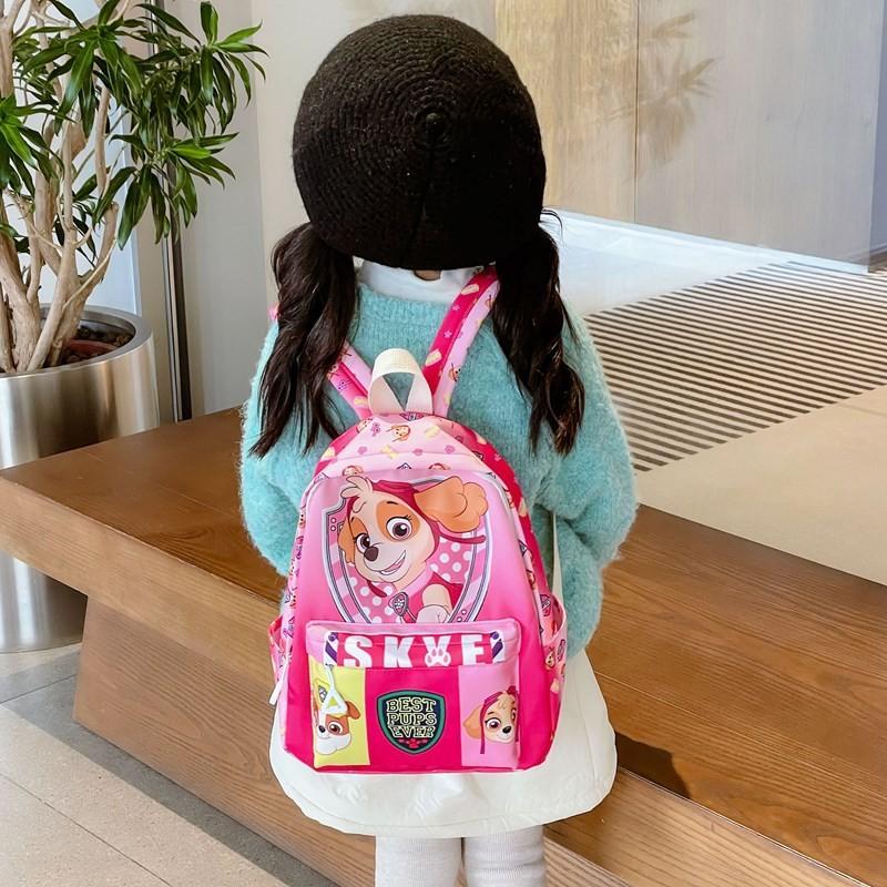 And Fun Colorful Kids Nylon Backpack For School With Paw Patrol Design