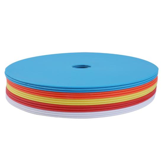 Football Training Mark Plate Non-slip Agility Training Vibrant Color Soccer Training Obstacle Logo Round Disc for Exercise