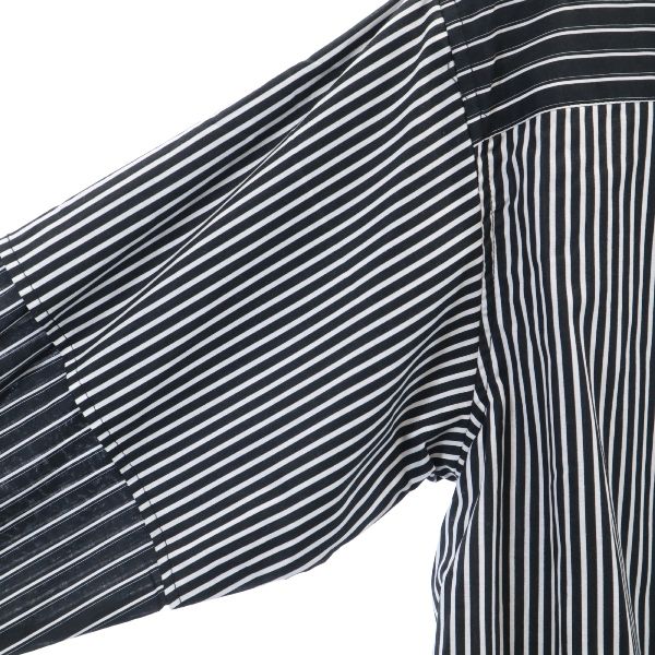 Unused VAST222 19ss Made In Japan Stripe Long Sleeve Shirt 2 Black Men's Used