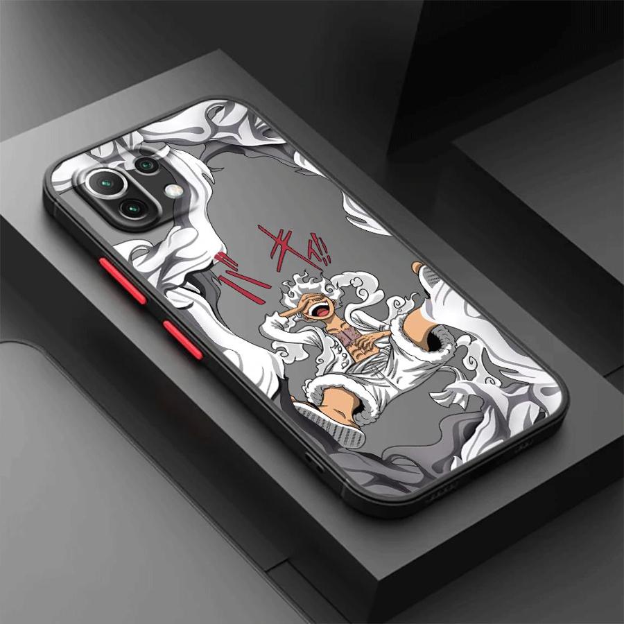 O-One Piece Luffy 5 Gear Case for Xiaomi Redmi Note 12Pro 9s 12 10 13 Pro Plus 11 9 11Pro 9t 10Pro Soft Cover