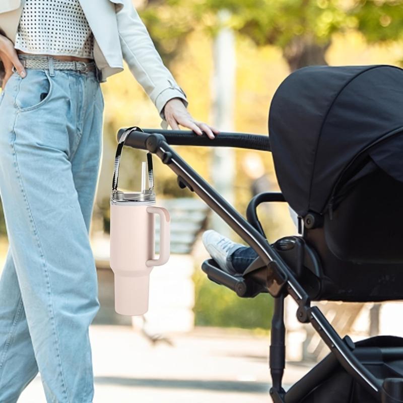 Efficient Sports Cup Leashes Portable Carrying Handle Silicone Drink Holders For Fitness Camping And Daily Activity