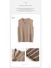2025 Men's Cashmere V-Neck Sleeveless Loose Vest - Autumn/Winter Fashion Casual Top