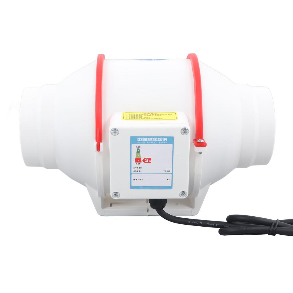 4 Zoll Rundkanalventilator Geräuscharm Zusatzventilator Abluftventilator für Küche Keller AU Stecker 220V