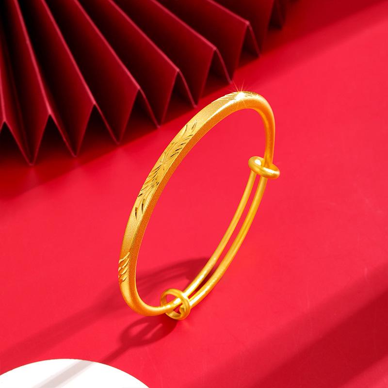 

Женский высококачественный браслет с четырьмя листочками клевера золотого оттенка