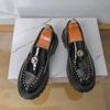 Fashion Designer New Green Black Rivet Loafers For Men Flats Male Walking Height Increasing Shoes Business Dress Moccasins
