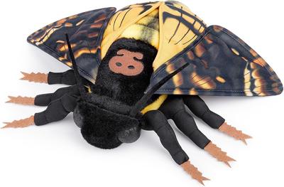 ZHONGXIN MADE Realistic Death's Head Hawkmoth Plush Toy, 11 Inch Soft Plush, Unique Gift for Kids, Collectible Moth
