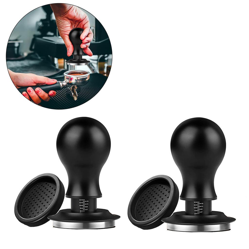 Adjustable 51/58mm Coffee Tampers Powder Press With Constant Steel Filler Spring Loaded Coffee Graduated Solid Stainless