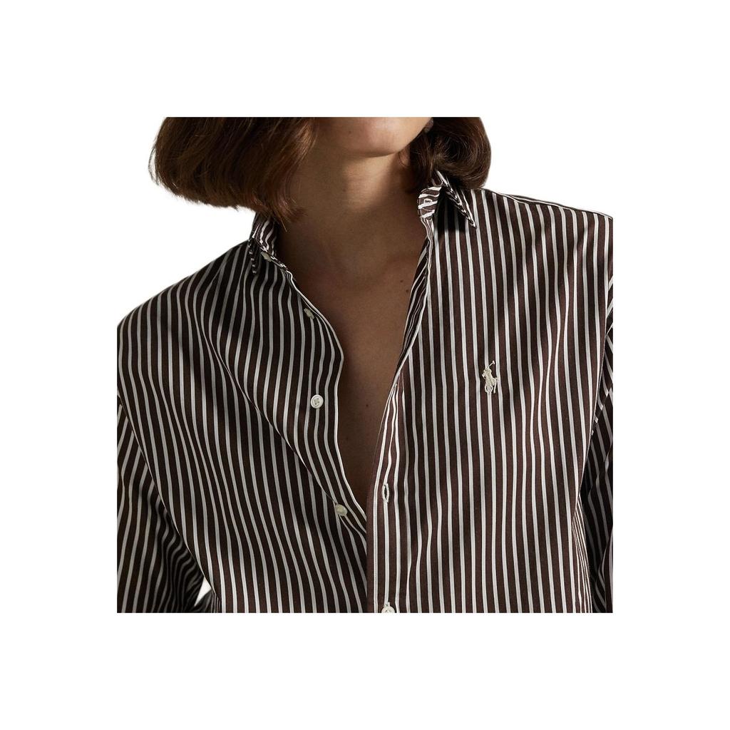 Polo Ralph Lauren Striped Long Sleeve Button Down Shirt Women shirts WMPOSHTNDN20295