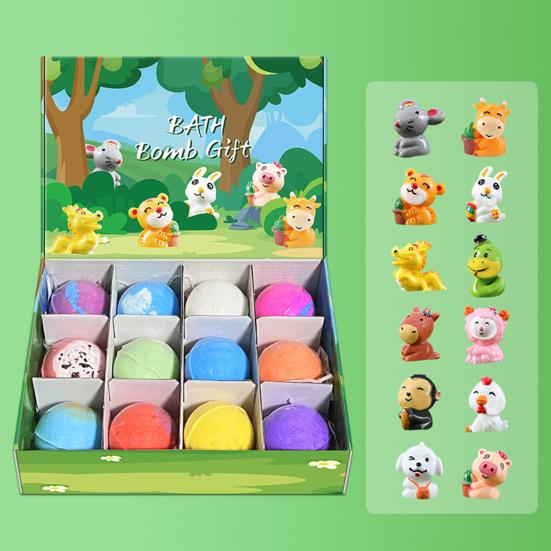 1 Set Meeres-Themen-Badebomben mit Überraschungsspielzeug Sprudelnde bunte Badeblasen für Kinder Entspannung wie im Spa Lustiges Geschenk für Kleinkinder Kinder