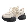 Small platform women's feet increase in spring and autumn 2025 new popular white casual sports shoes