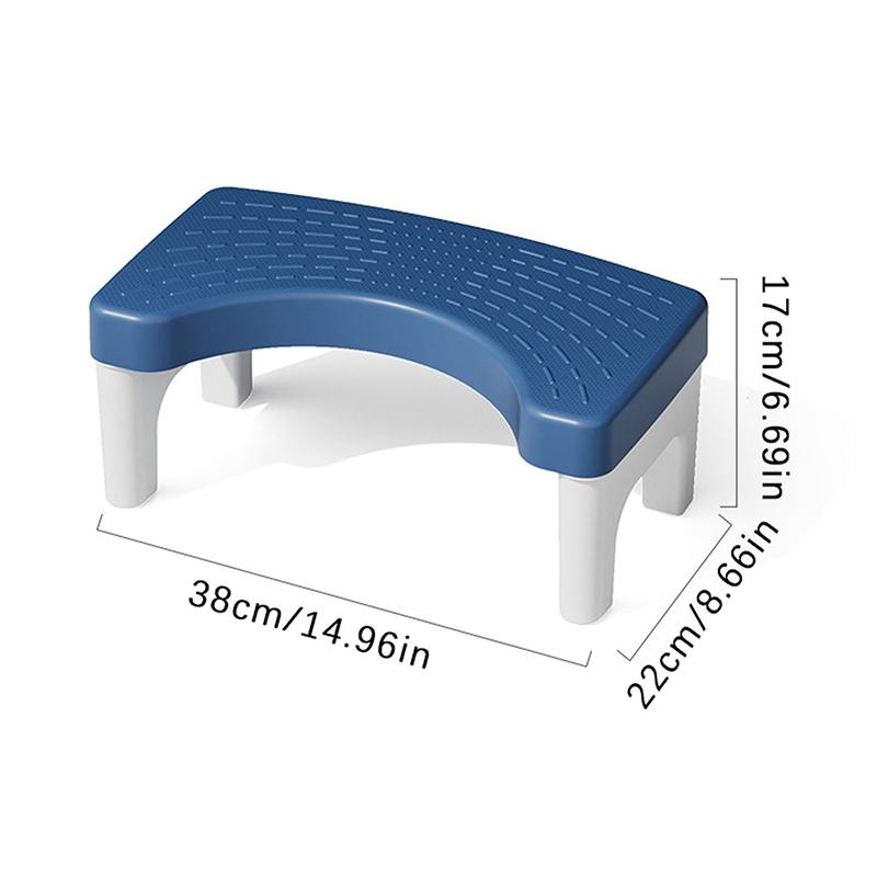 1 Stück Toilettenhocker, abnehmbarer, rutschfester Toilettensitzhocker, tragbarer Hocker, Badezimmerzubehör für Erwachsene