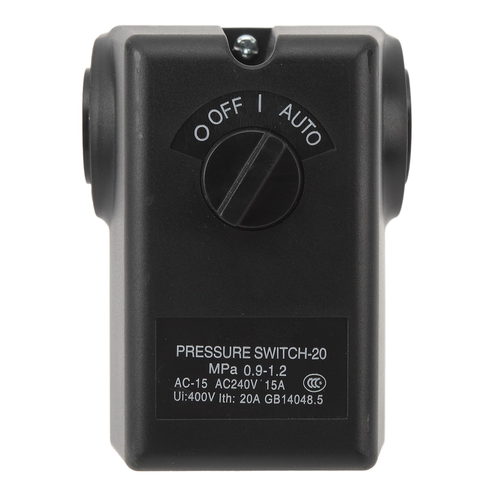 

Air Compressor Pressure Switch 12kg Heavy Duty Single Port Pump Pressure Control Switch 0.91.2MPa