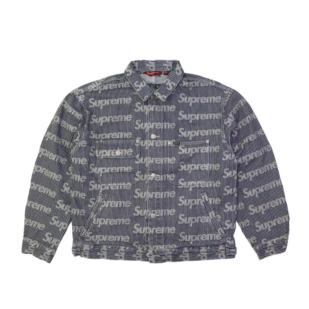 Supreme Denim Chore Trucker Jacket Stripe