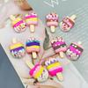 Simulation Toy Soft Clay Ice Cream Popsicle DIY Craft Kit: Phone Case, Hair Clip & Accessories.