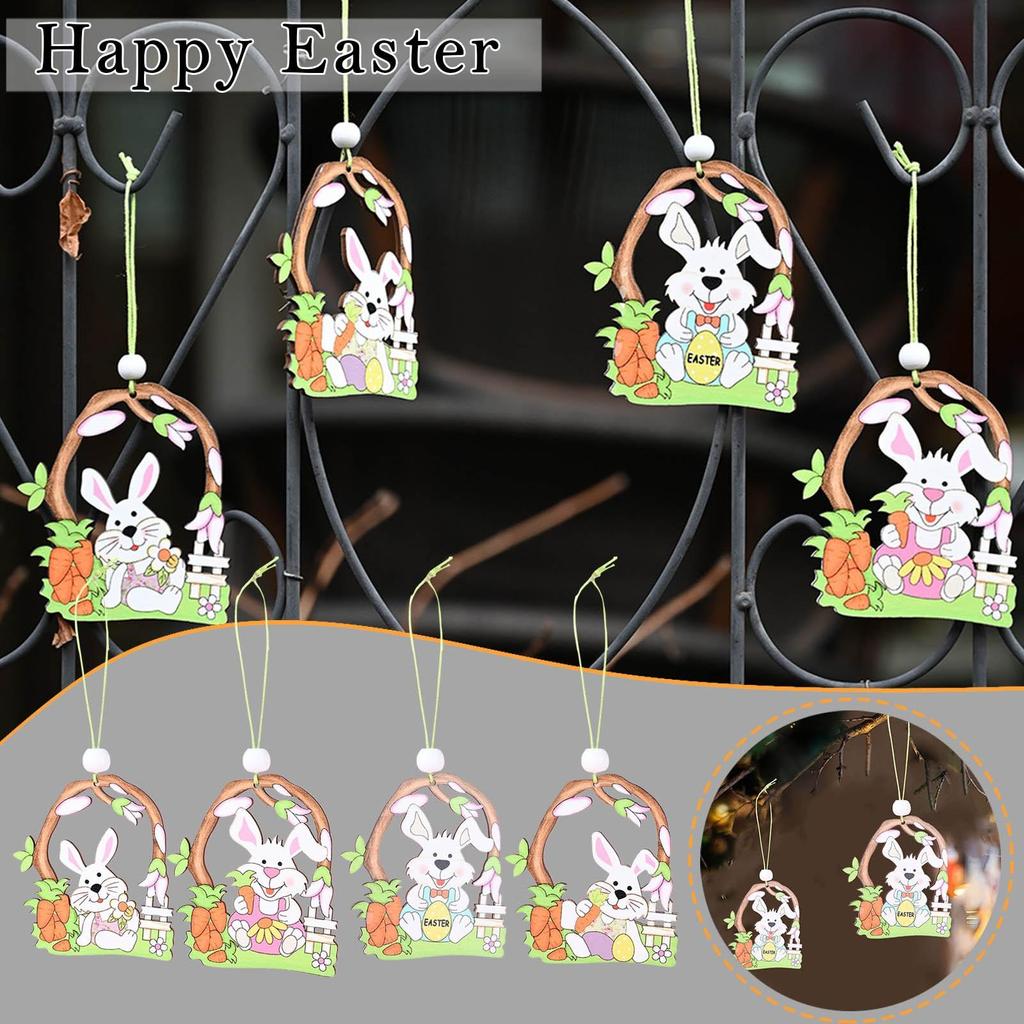 Wooden Easter Hanging Pendant Wall Door Decor   Decor  For Home