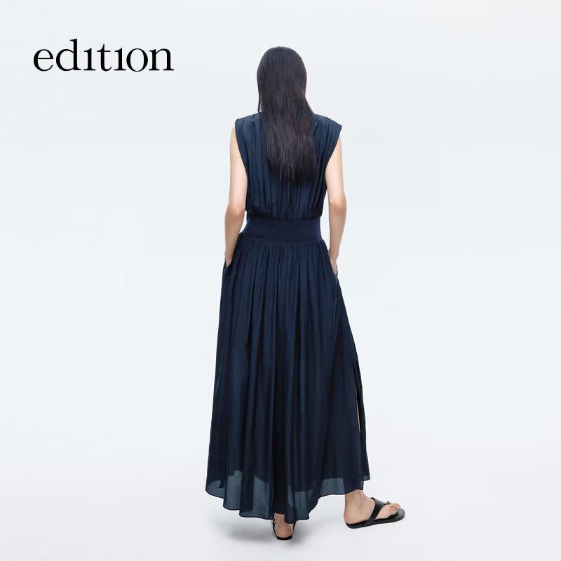 Edition Women's Ruched Waist Sleeveless Maxi Dress