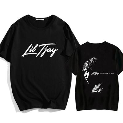 Lil Tjay Rapper Street Hip Hop T Shirt Short Sleeve Casual Cotton Tshirt Reverse Printing Fashion Tee-shirt Sudaderas Soft Tops