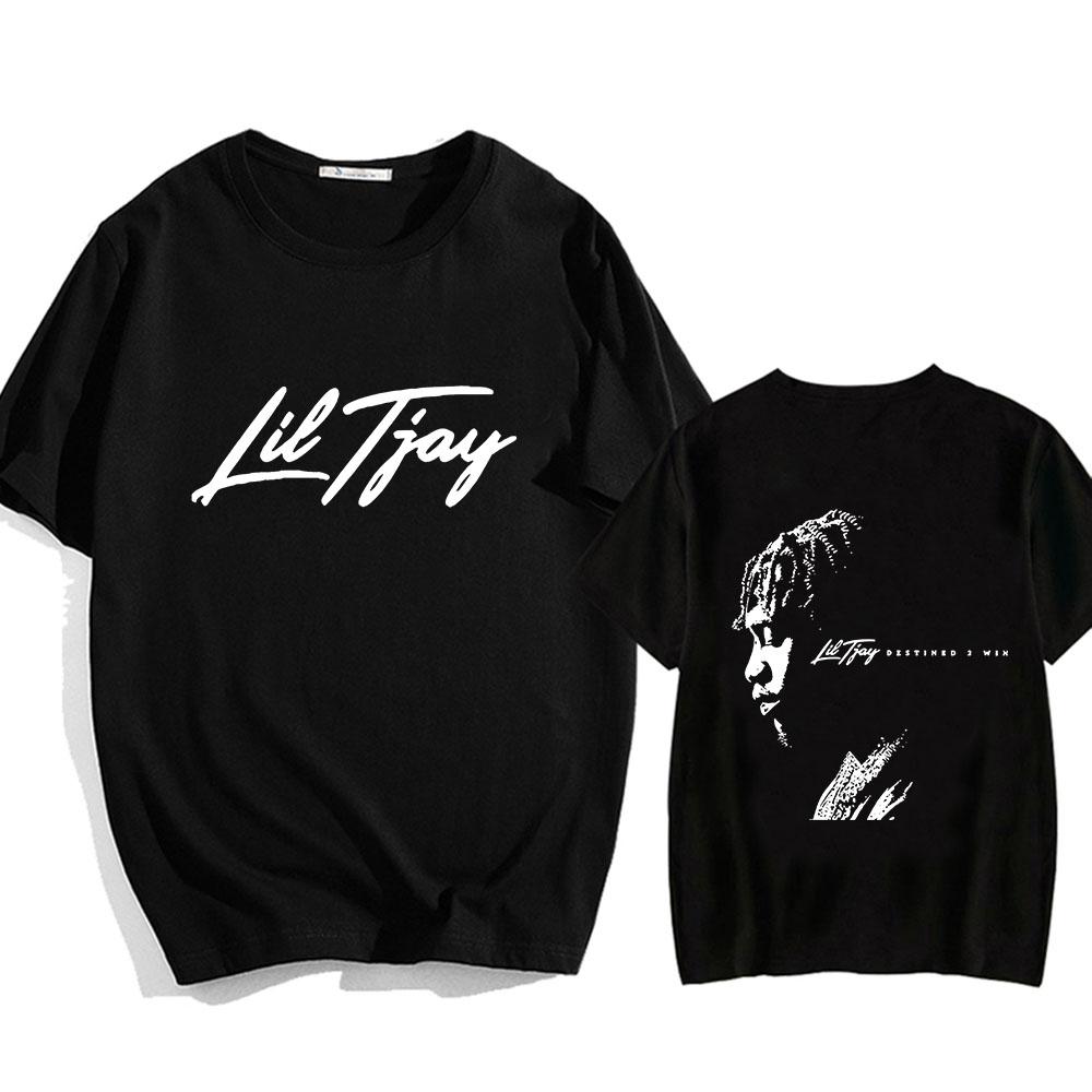 

Lil Tjay Rapper Street Hip Hop T Shirt Short Sleeve Casual Cotton Tshirt Reverse Printing Fashion Tee-shirt Sudaderas Soft Tops 4XL
