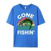 Kids Gone FishingShirt Boy Toddler Funny Bass Dad Black Shirt Graphic Tees Men Funny T Shirts Tshirts Plus Size Chinese Style